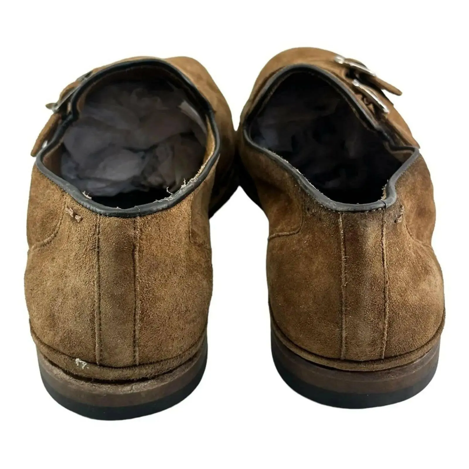 ALEXANDER HOTTO Vintage Effect  Double Monk   strap Loafer (Men's )