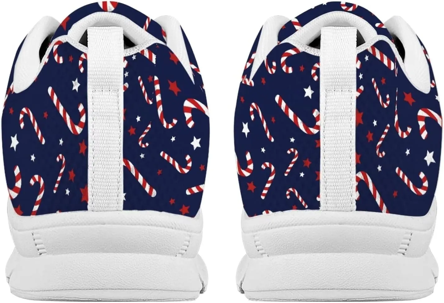AmzPrint Women Men Walking Running Shoes White Sole Athletic Shoes for Women Men Fashion Casual Sneakers Size 5.5-13.5 Us