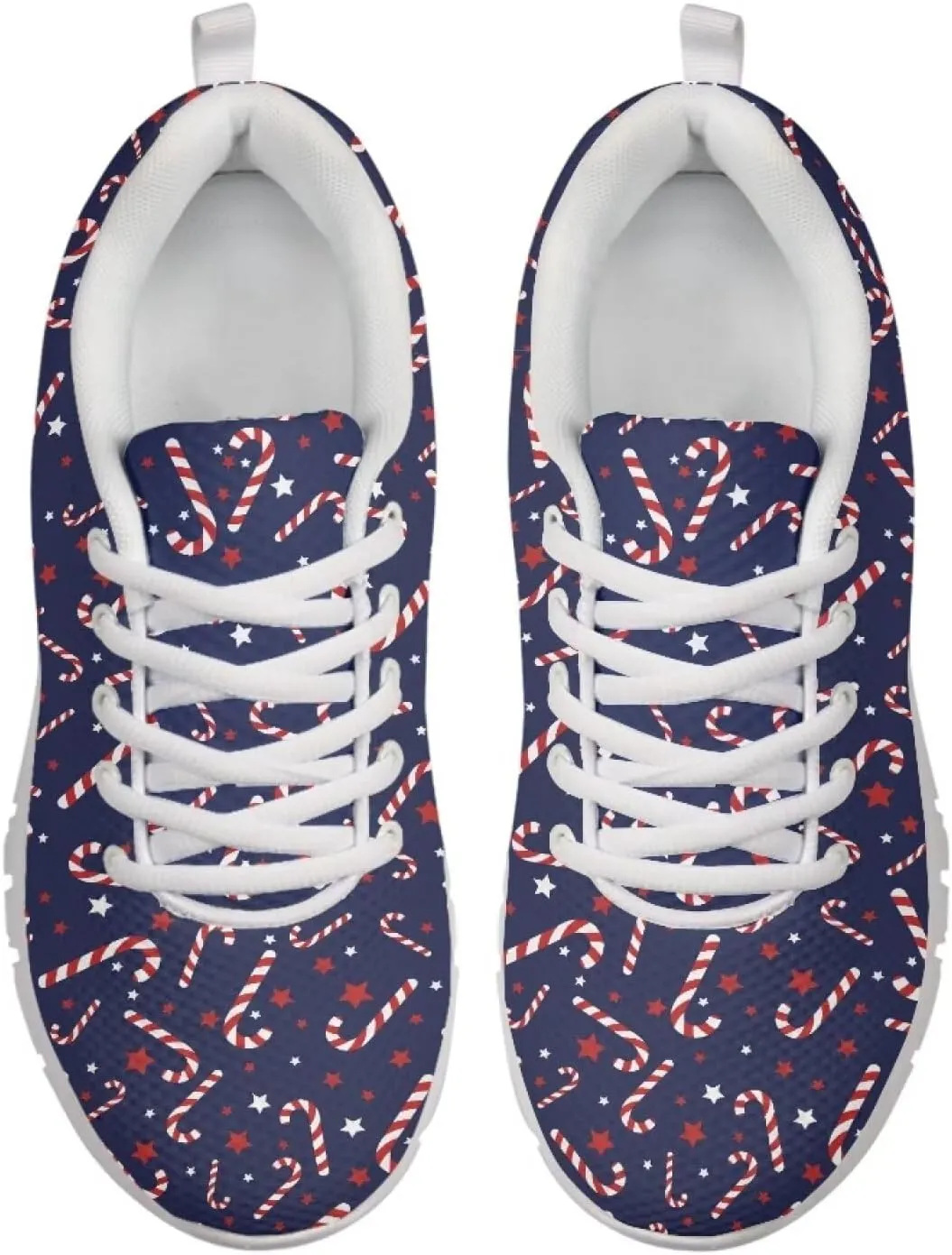AmzPrint Women Men Walking Running Shoes White Sole Athletic Shoes for Women Men Fashion Casual Sneakers Size 5.5-13.5 Us