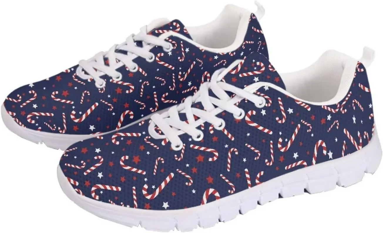 AmzPrint Women Men Walking Running Shoes White Sole Athletic Shoes for Women Men Fashion Casual Sneakers Size 5.5-13.5 Us