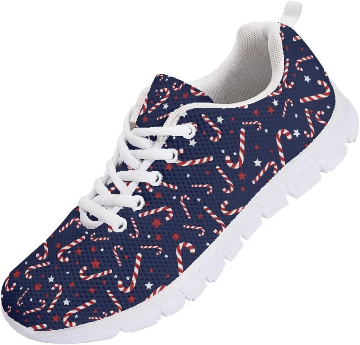 AmzPrint Women Men Walking Running Shoes White Sole Athletic Shoes for Women Men Fashion Casual Sneakers Size 5.5-13.5 Us