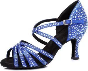 Ballroom Dancing Shoes for Women Sparkle Rhinestones Wedding Prom Sandals
