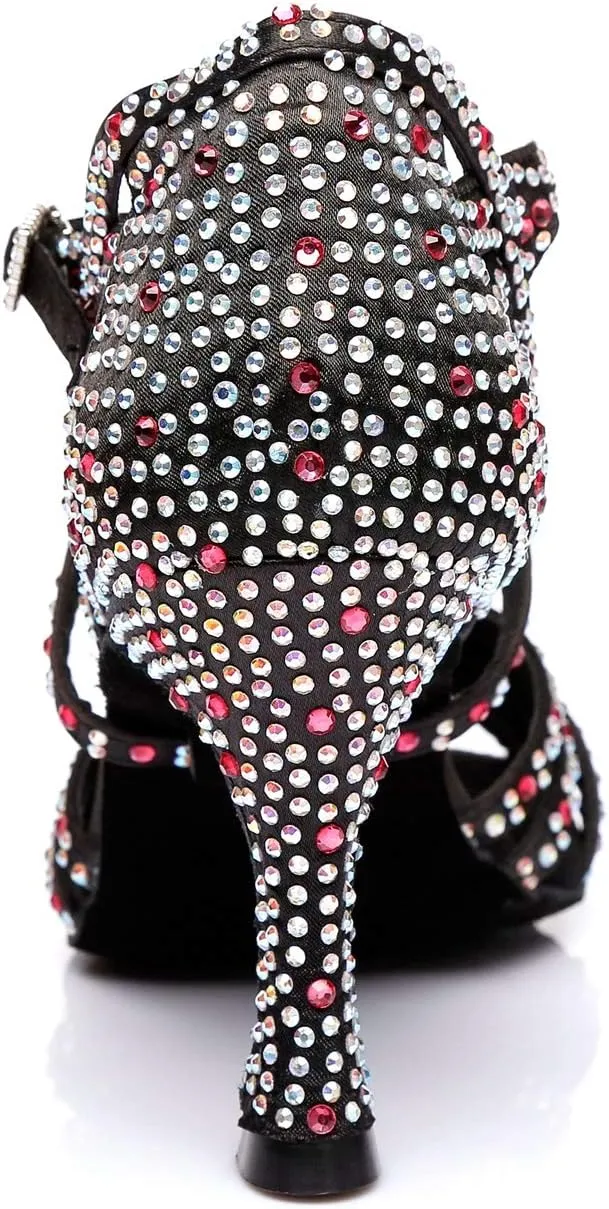 Ballroom Dancing Shoes for Women Sparkle Rhinestones Wedding Prom Sandals