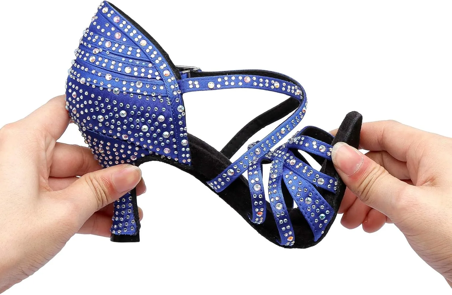 Ballroom Dancing Shoes for Women Sparkle Rhinestones Wedding Prom Sandals
