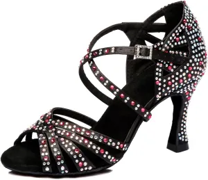 Ballroom Dancing Shoes for Women Sparkle Rhinestones Wedding Prom Sandals