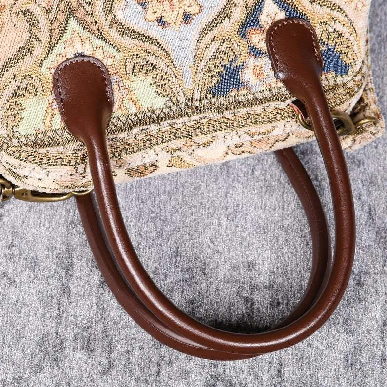 Carpet Handbag Golden Age Beige