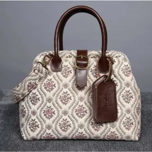 Carpet Purse Traditional Cream