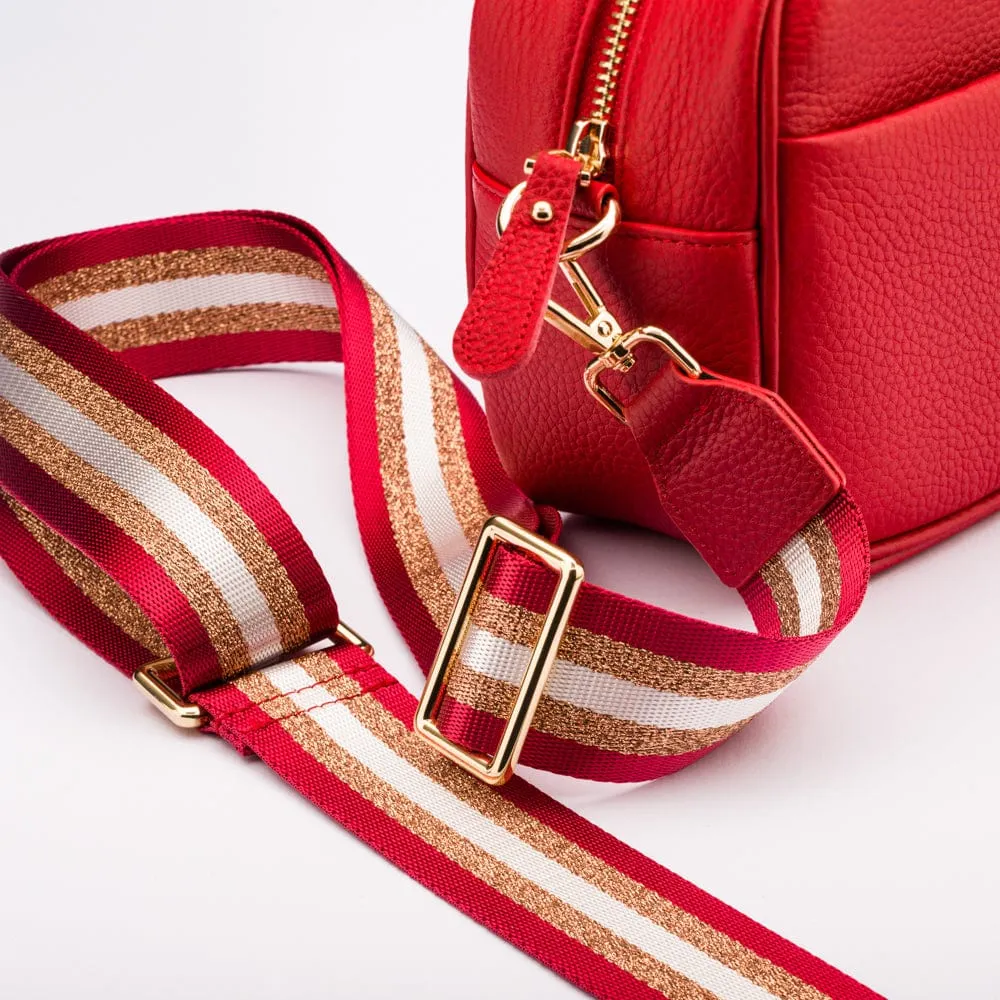 Cross Body Camera Bag - Red