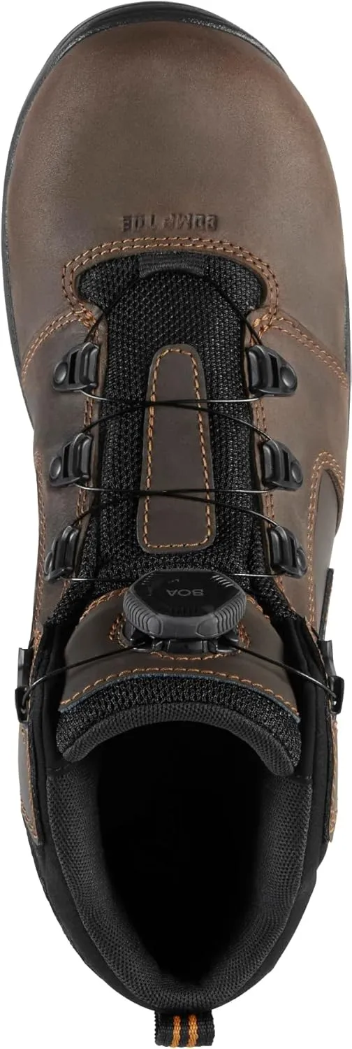 Danner Vicious 4.5 Composite Toe Work Boots for Men - Full-Grain Leather with Breathable Gore-Tex Lining, Speed Lace System & Non Slip Heel Outsole
