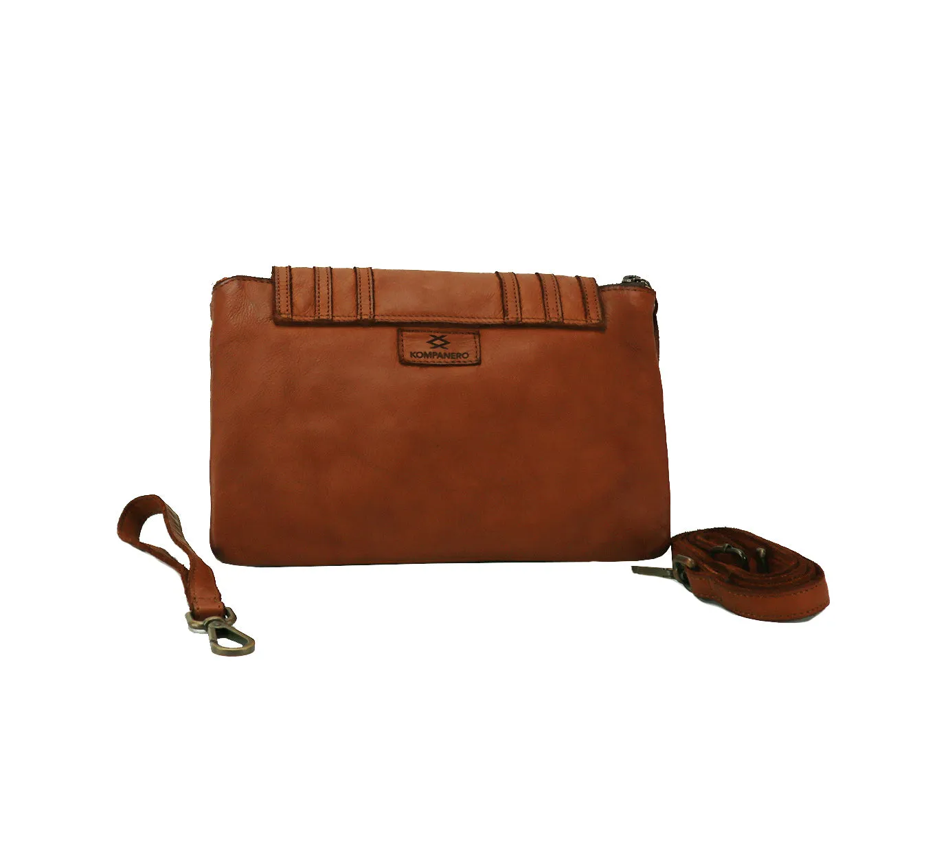 Esther Leather Crossbody - Tobacco