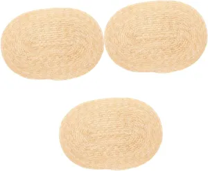 FRCOLOR Vintage Straw Bonnet Hat Woven Craft Decoration for Beach Parties Boho Style Adorable Sun Visor for