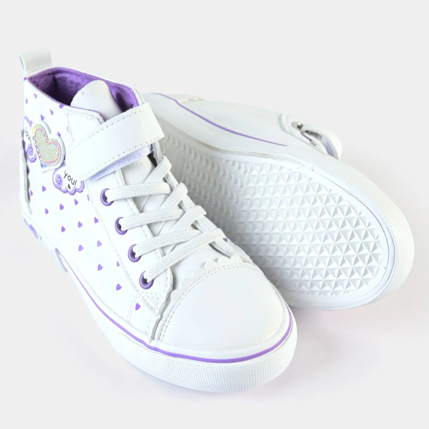 Girls Sneakers 5787-White/Purple