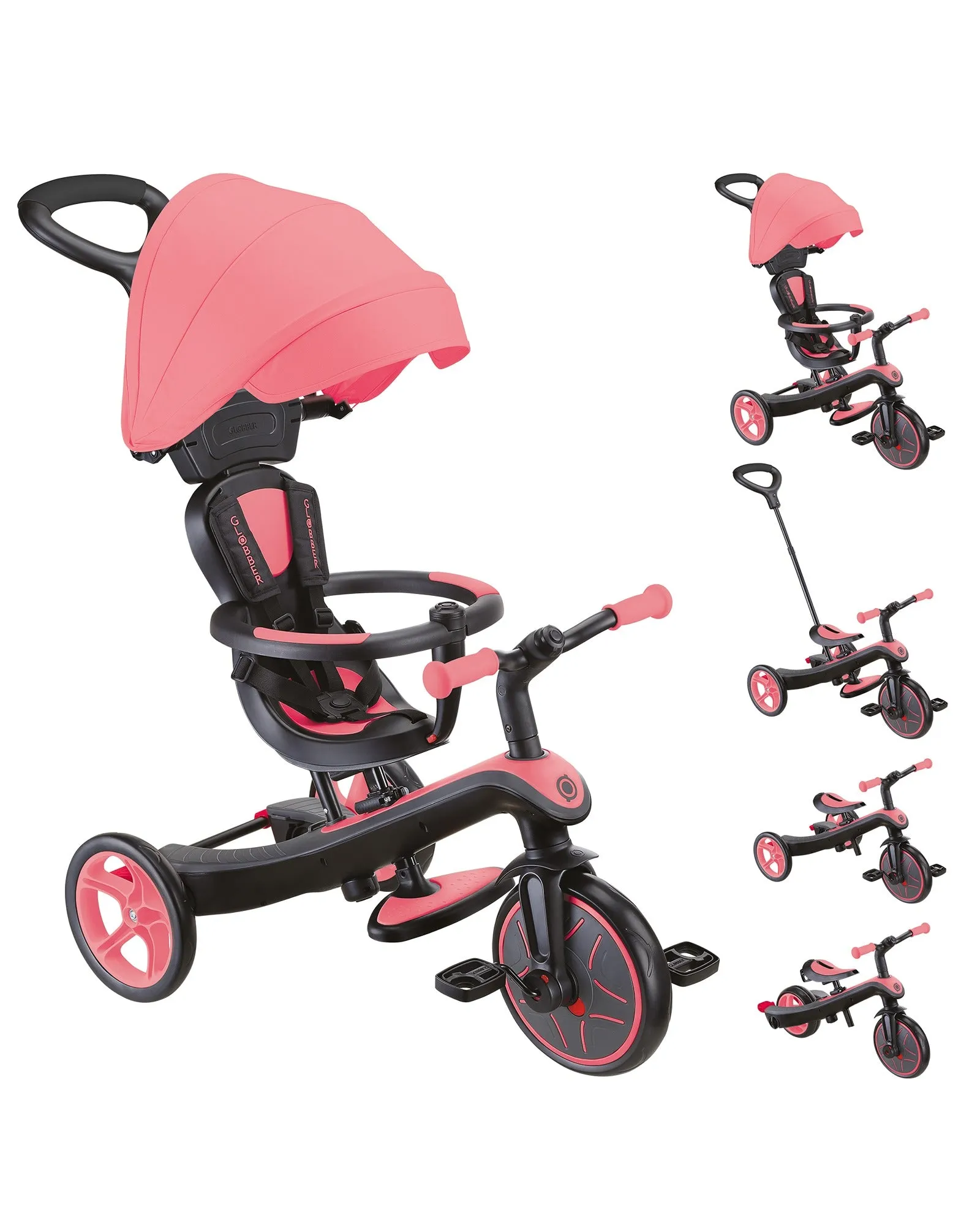 Globber EXPLORER TRIKE 4 in 1 Pink