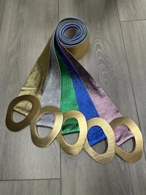 Gorgeous Metallic Leather Belt