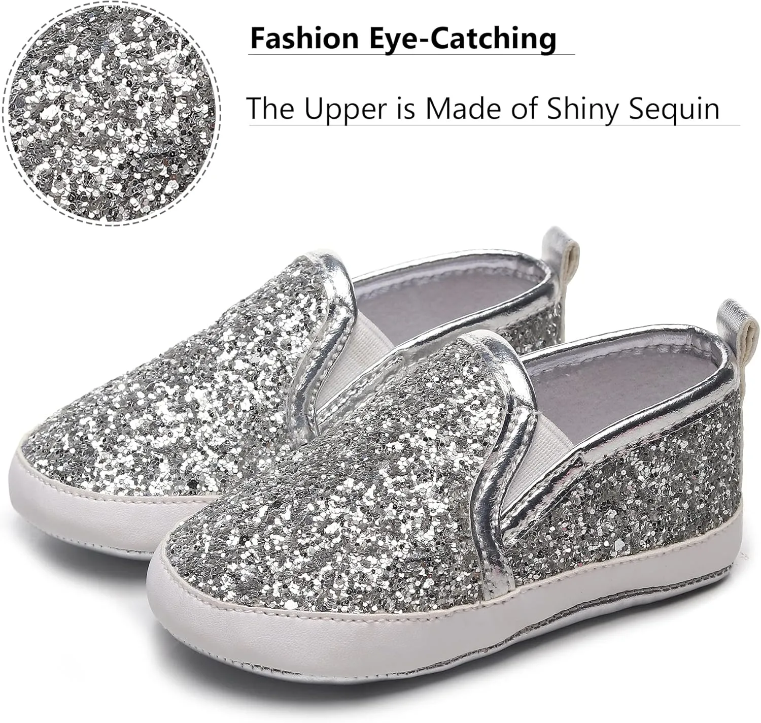 HONGTEYA Baby Boys Girls Shoes Infant Sneakers Baby Moccasins Pu Leather Soft Sole Anti-Slip Flats Toddlers First Walkers Newborn Crib Shoes Tennis Sports Shoes Outdoor Indoor