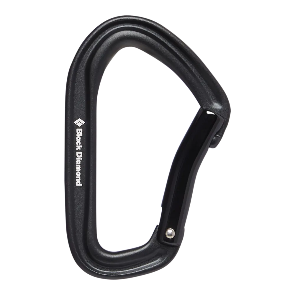 Hotforge Bent Gate Carabiner Black