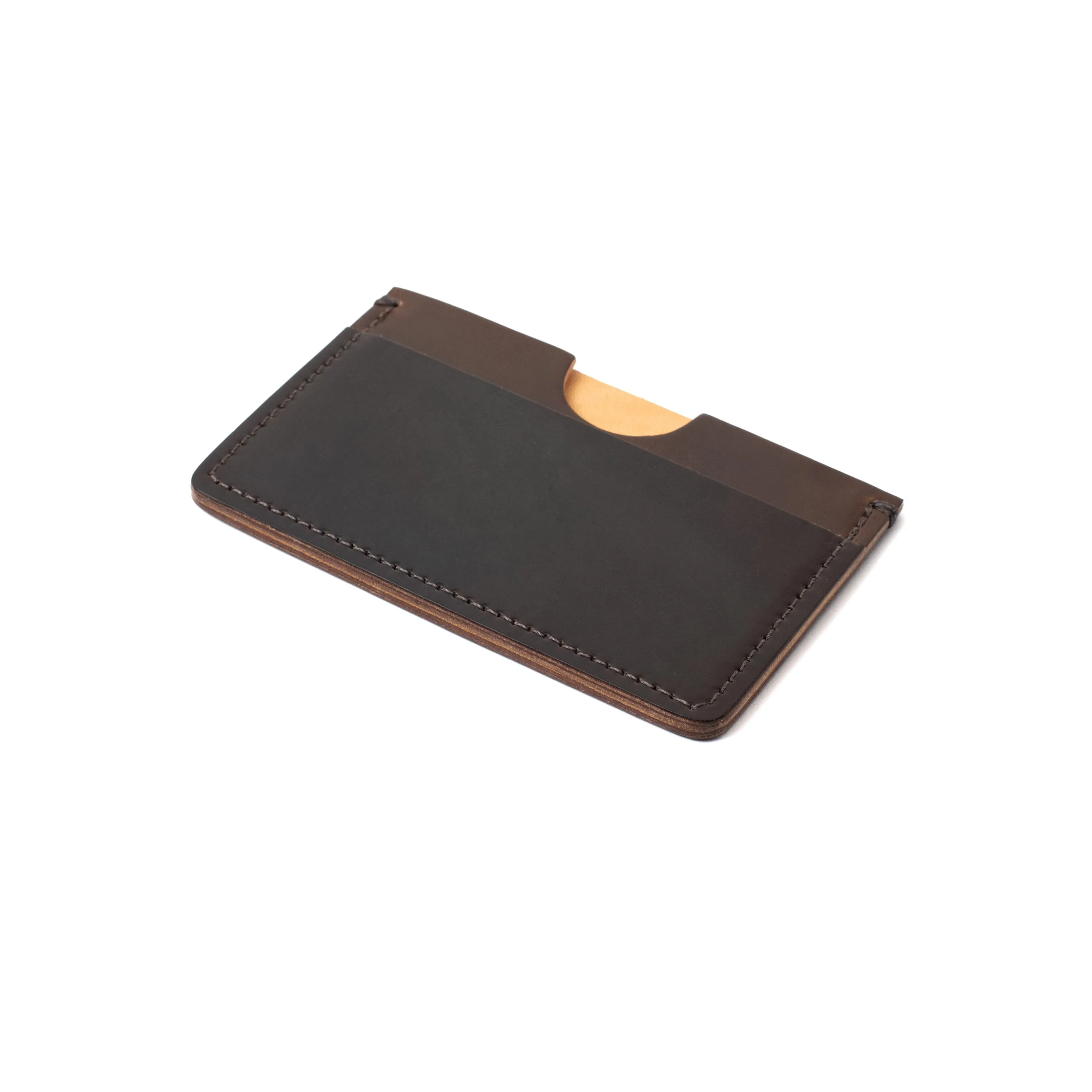 Houghton Card Holder - Dark Cognac Horween Shell Cordovan
