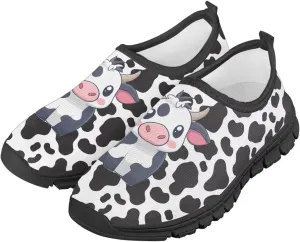 Litter Kids Slip-On Walking Sneakers Cozy Tennis Running Shoes Casual Breathable Sneaker Travel Exercise Lightweight Shoes Non-Slip Workout Shoes US Size 11-15