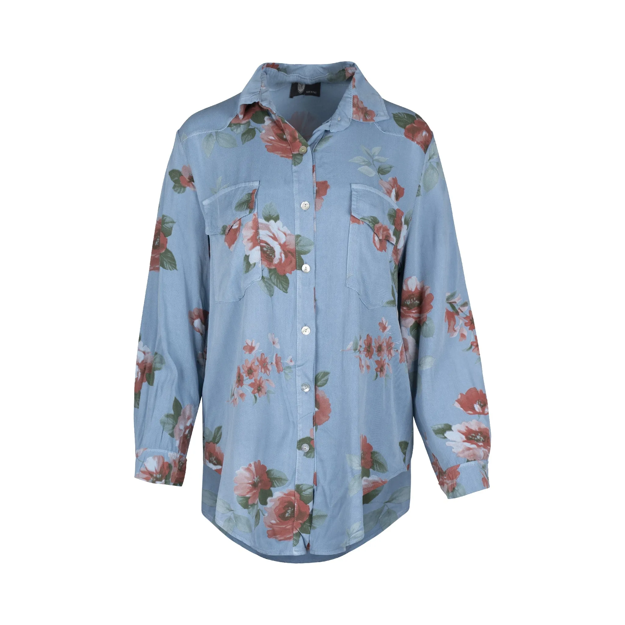 M Made in Italy  Women's Woven Shirt  Coastal Garden