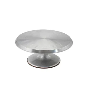 Non-Slip Base Rotating Stainless Steel Cake Decoration Stand