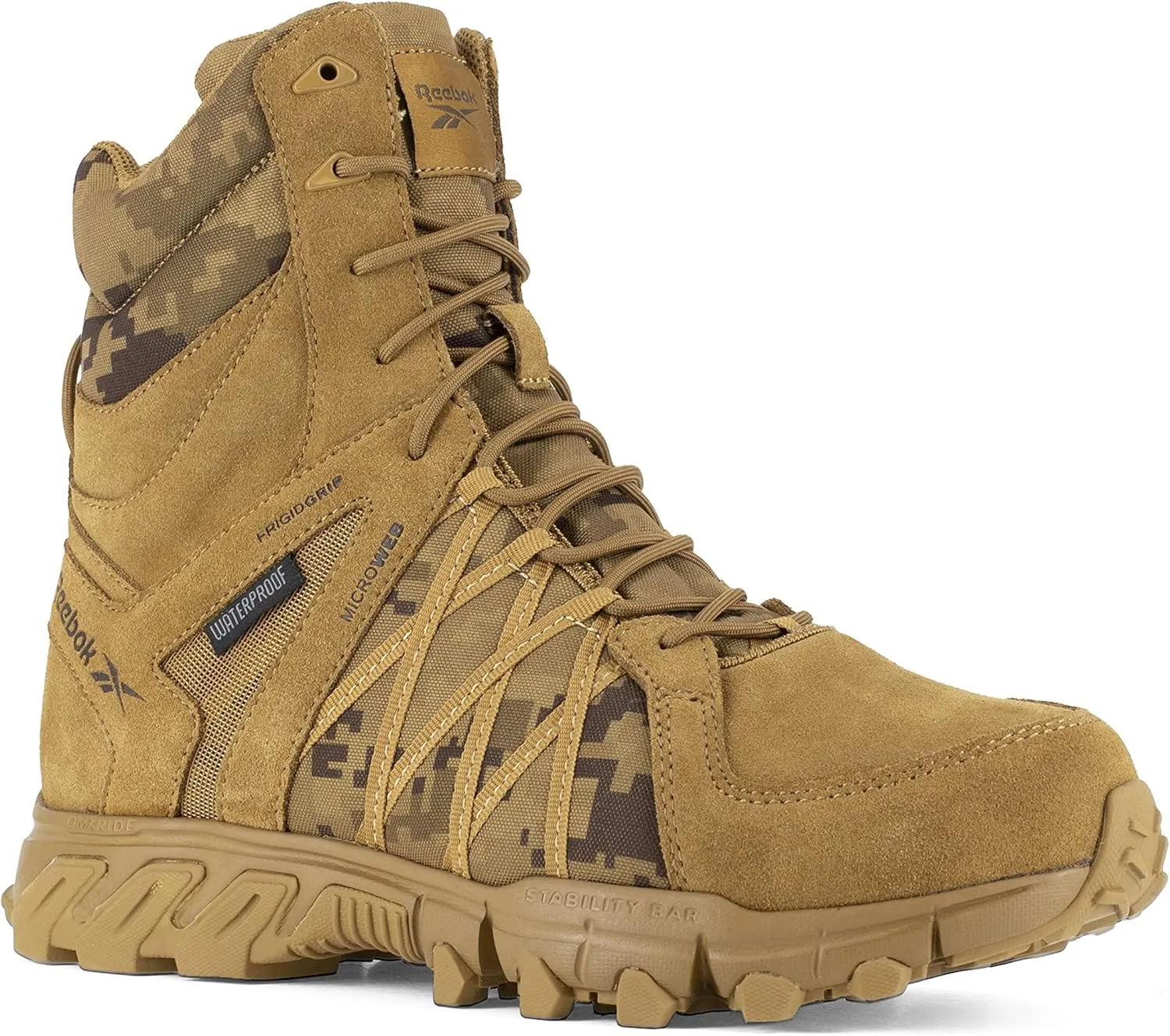Reebok Men's Rb3430 Trailgrip Tactical Construction Shoe Black Work & Safety