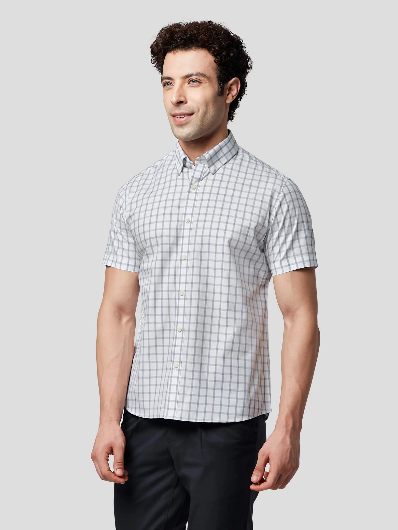 Resonance Short Sleeve Untuck Check Shirt