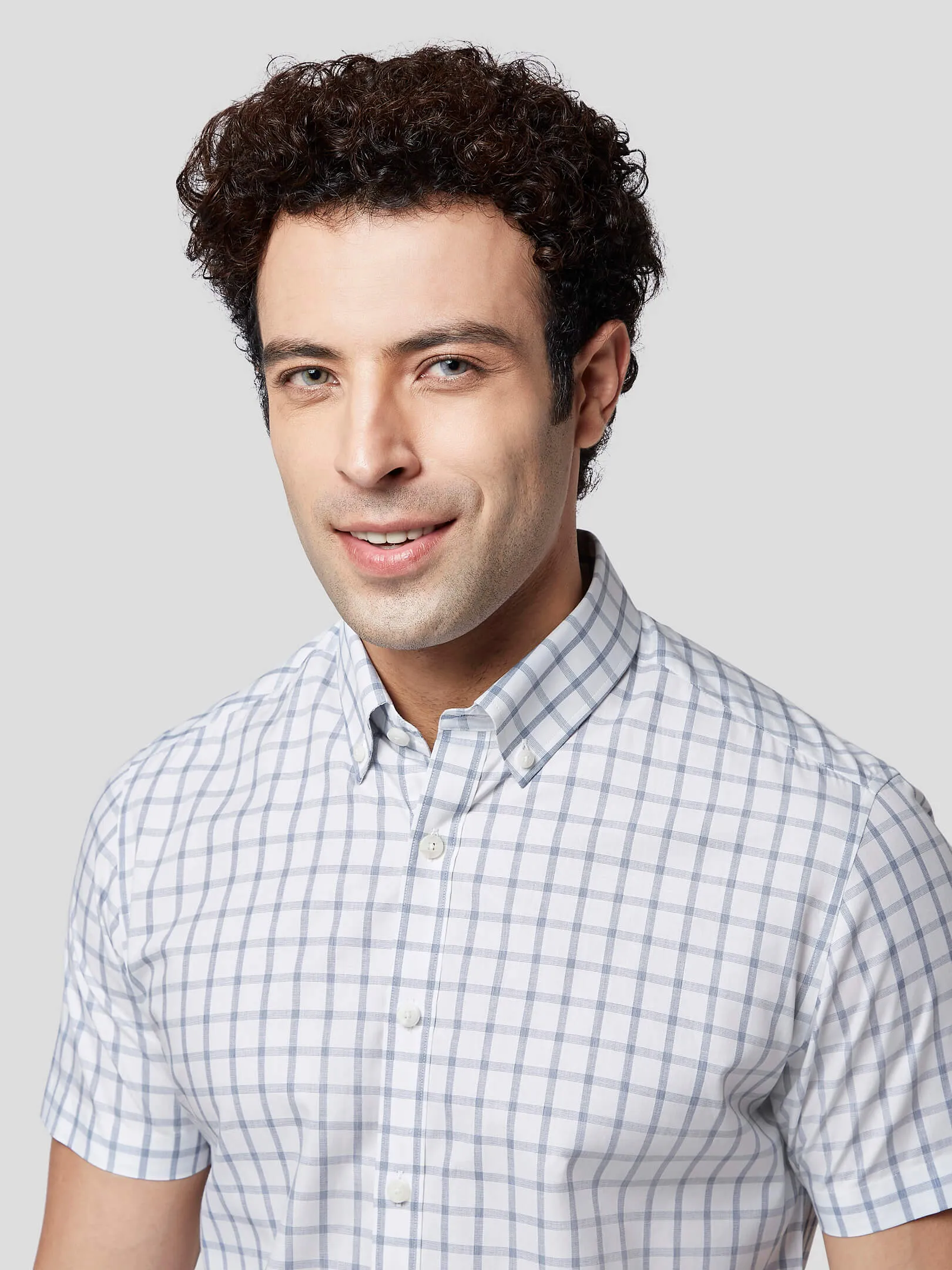 Resonance Short Sleeve Untuck Check Shirt