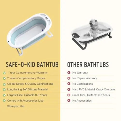 Safe-O-Kid- Foldable Baby Bath Tub-Pink