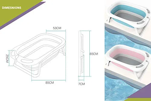 Safe-O-Kid- Foldable Baby Bath Tub-Pink