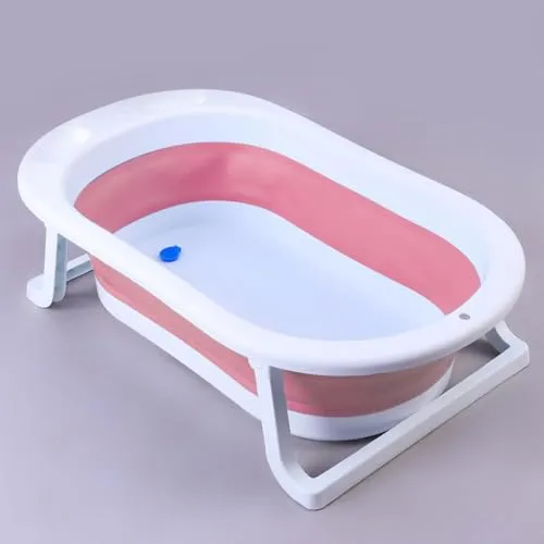 Safe-O-Kid- Foldable Baby Bath Tub-Pink