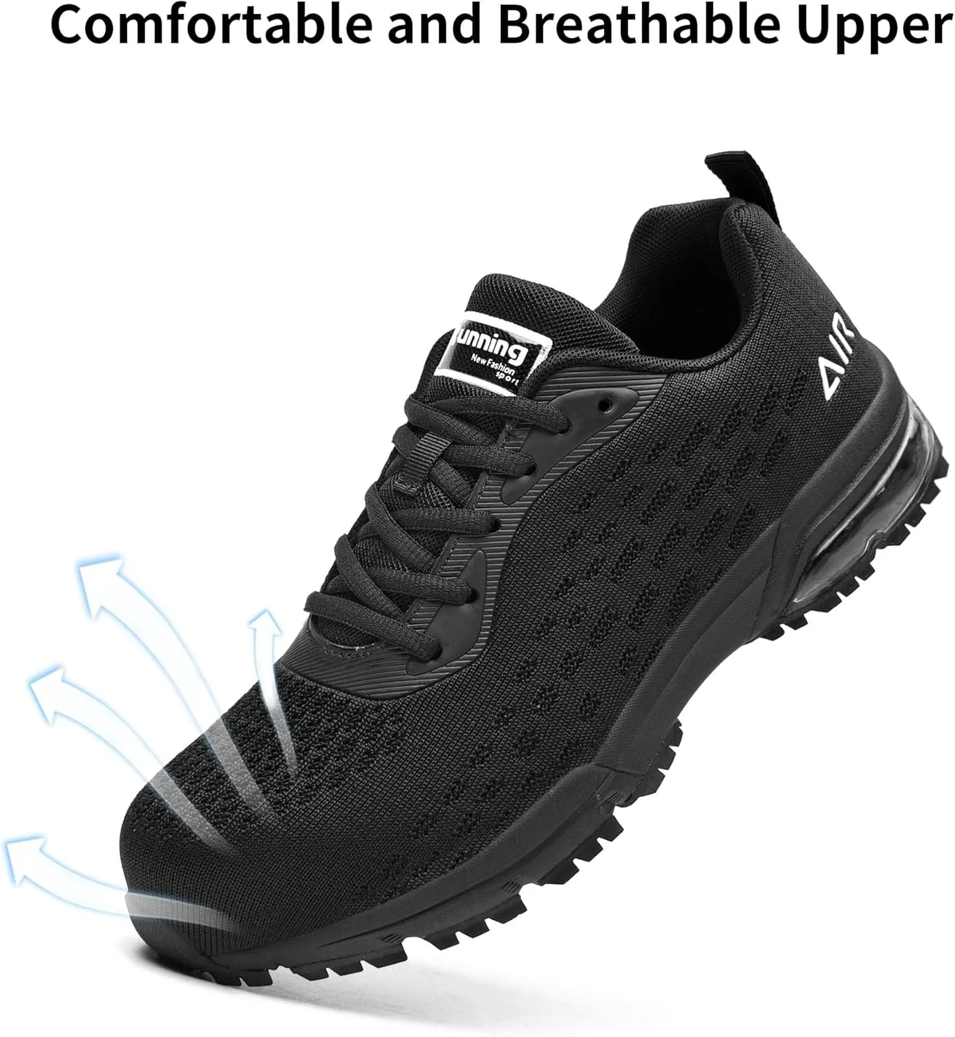 Steel Toe Shoes for Men No Slip Work Boots Mens Steel Toe Shoe Safety Sneakers Puncture Proof Tennis Lightweight Comfortable Air Cushion Construction Footwear US 7.5-13
