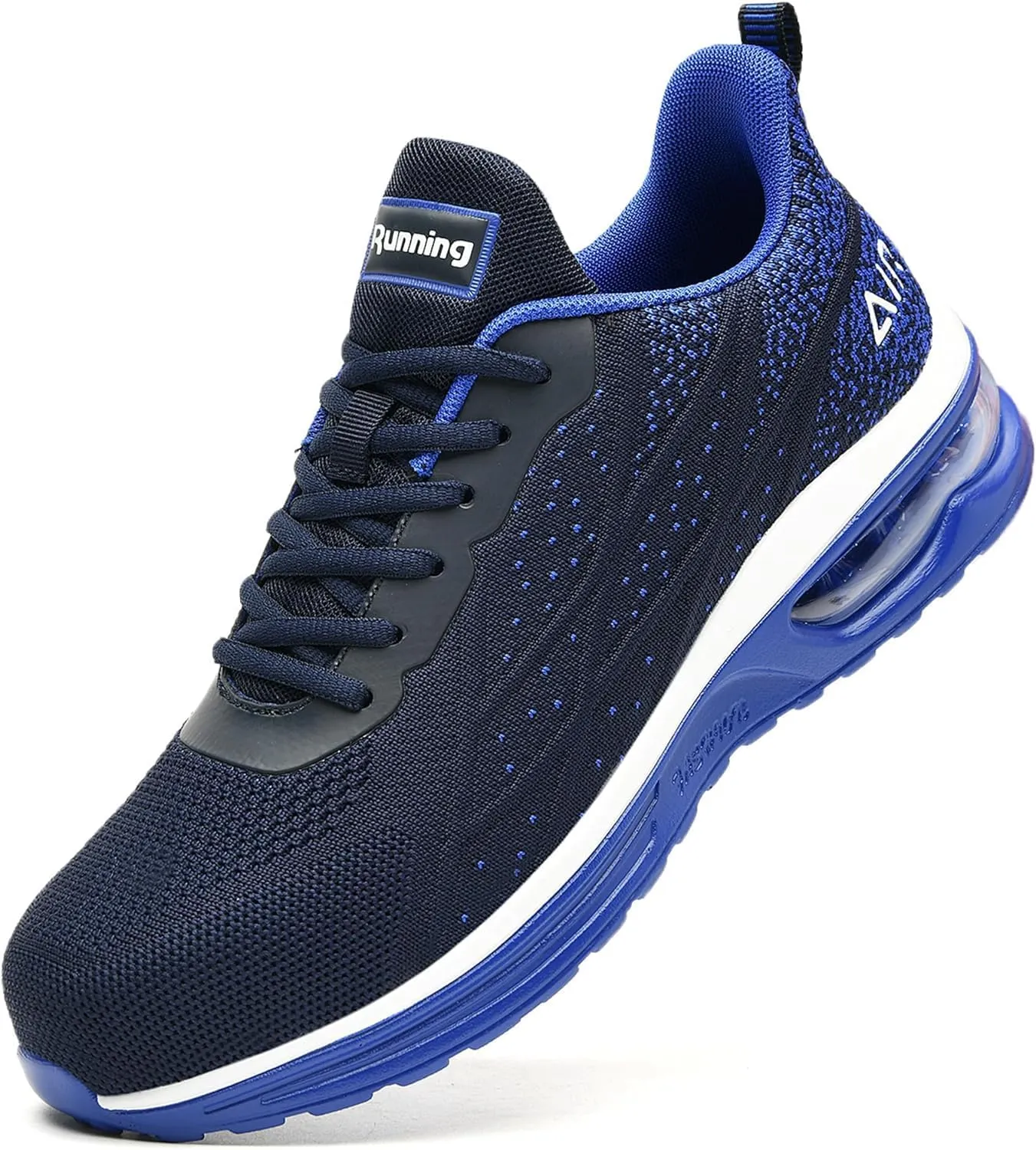 Steel Toe Shoes for Men No Slip Work Boots Mens Steel Toe Shoe Safety Sneakers Puncture Proof Tennis Lightweight Comfortable Air Cushion Construction Footwear US 7.5-13