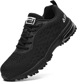 Steel Toe Shoes for Men No Slip Work Boots Mens Steel Toe Shoe Safety Sneakers Puncture Proof Tennis Lightweight Comfortable Air Cushion Construction Footwear US 7.5-13