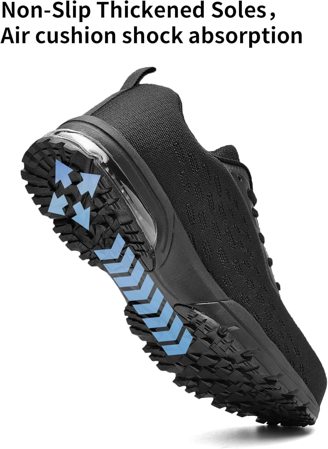 Steel Toe Shoes for Men No Slip Work Boots Mens Steel Toe Shoe Safety Sneakers Puncture Proof Tennis Lightweight Comfortable Air Cushion Construction Footwear US 7.5-13