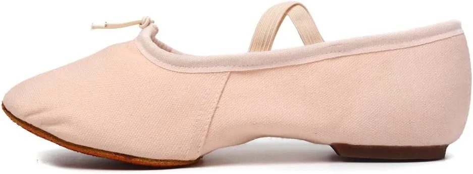 TINRYMX Women Canvas Latin Dance Shoes Ballroom Character Teacher Shoes