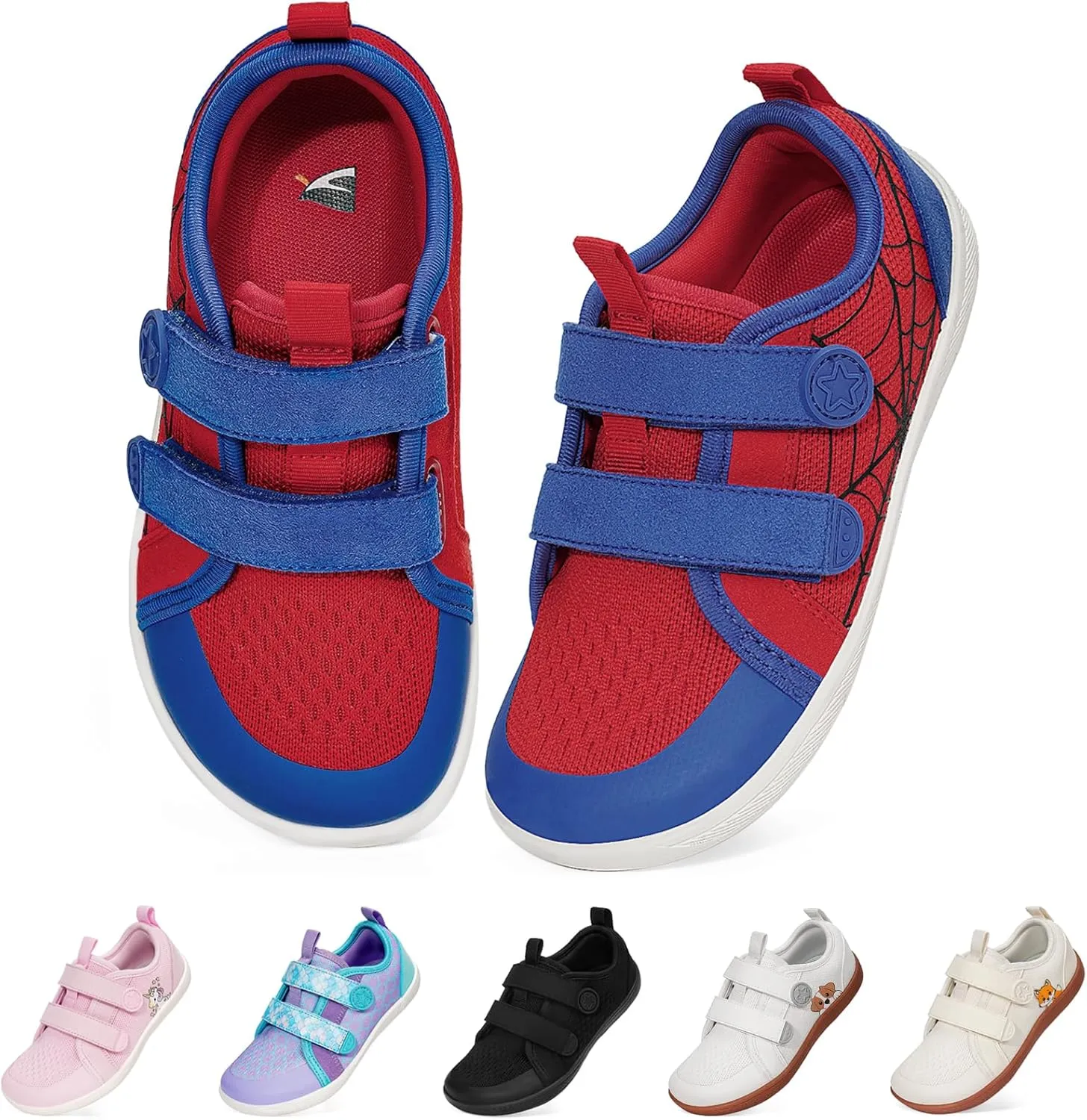 Toddler Shoes Boys Girls Kids Wide Toe Box Barefoot Shoes Breathable Zero Drop Non-Slip Sneakers for Toddler/Little Kid/Big Kid