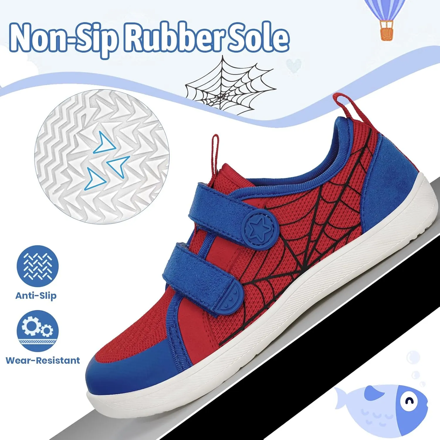 Toddler Shoes Boys Girls Kids Wide Toe Box Barefoot Shoes Breathable Zero Drop Non-Slip Sneakers for Toddler/Little Kid/Big Kid