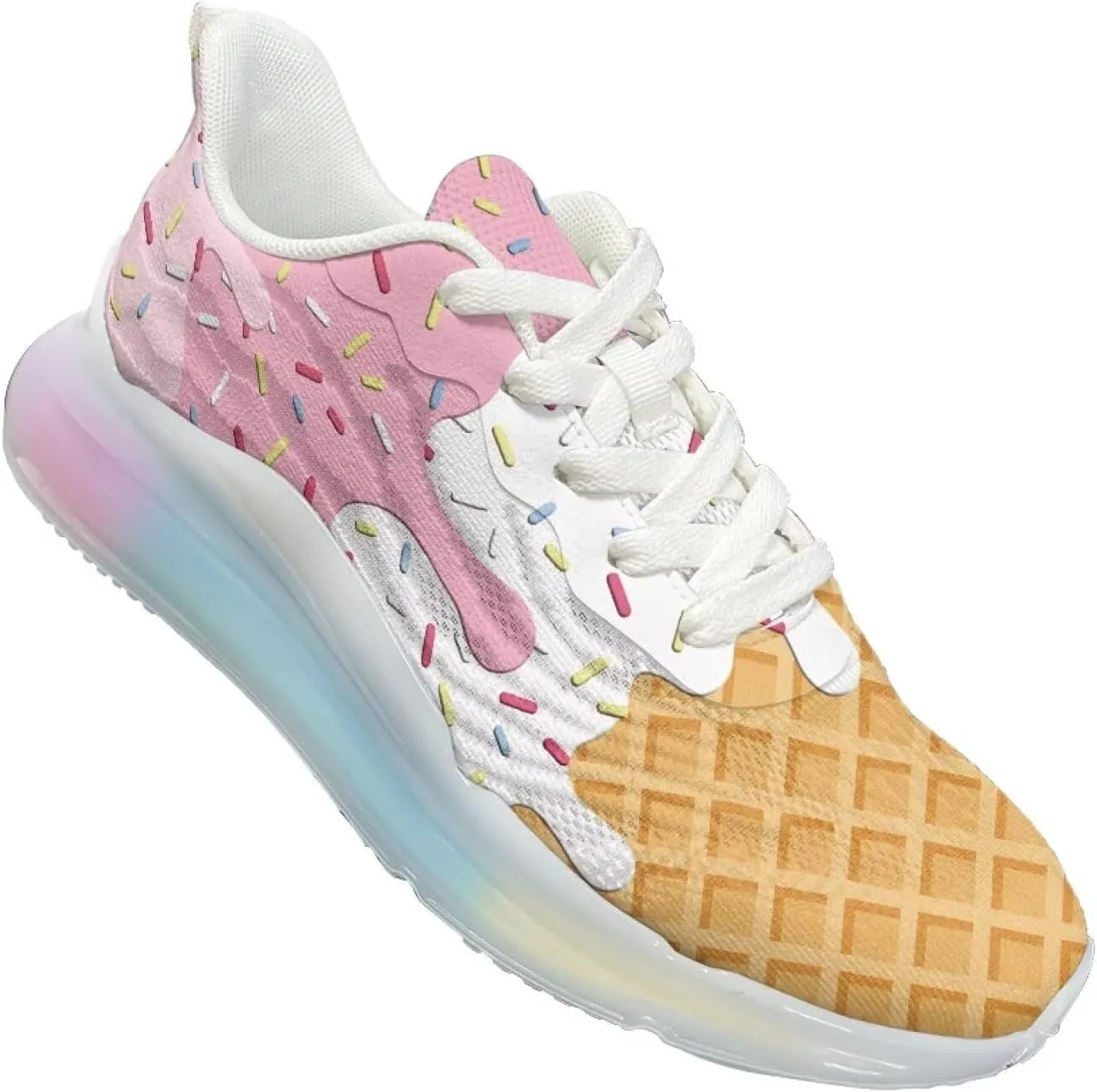 Women's Air Cushion Running Shoes Non Slip Sports Tennis Fitness Sneaker Breathable Outdoor Workout Footwear US6-11