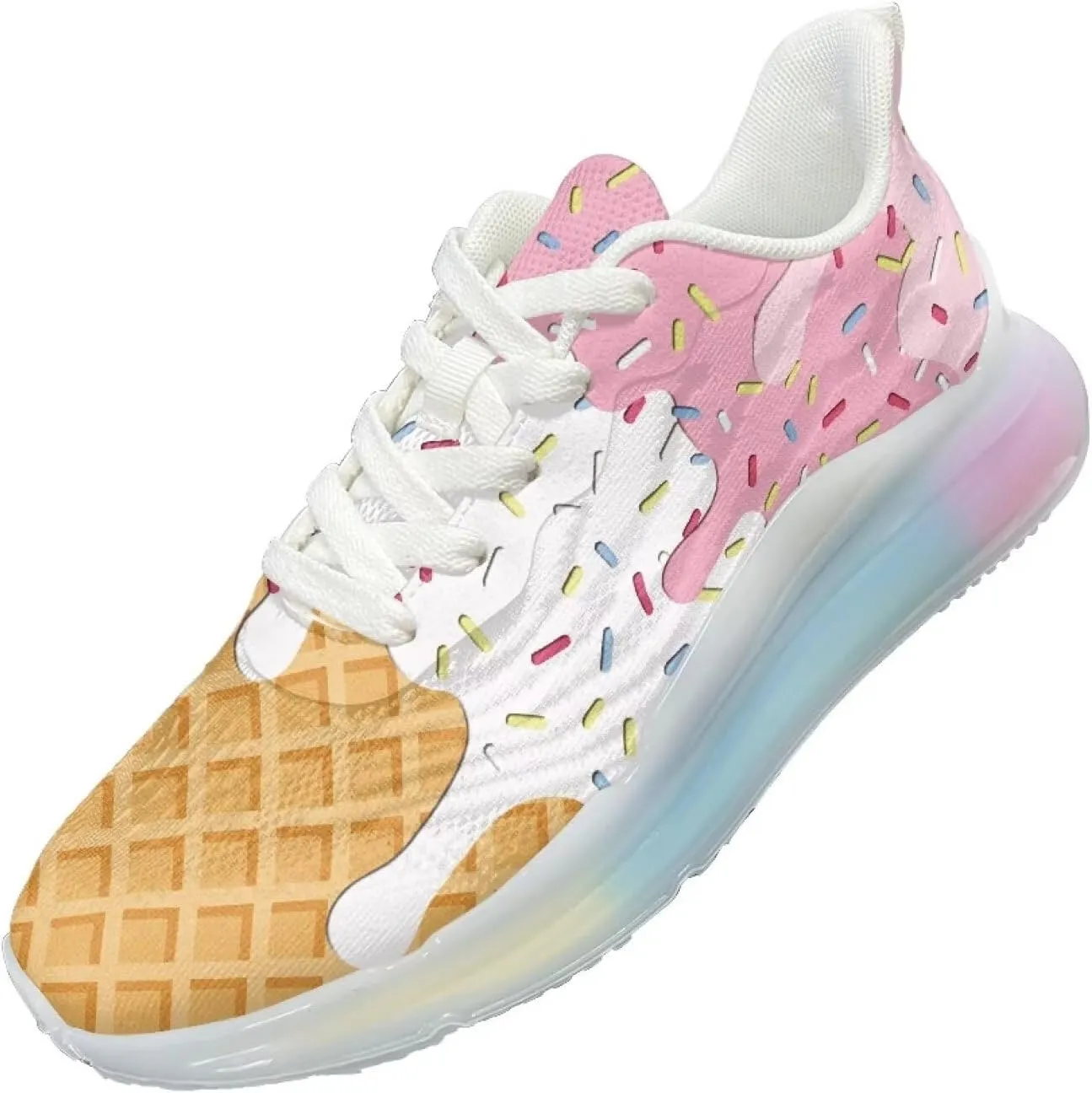 Women's Air Cushion Running Shoes Non Slip Sports Tennis Fitness Sneaker Breathable Outdoor Workout Footwear US6-11